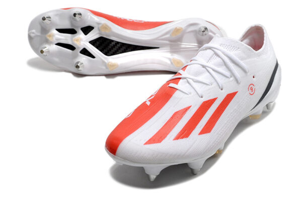 Adidas X SPEEDPORTAL 1 Campo Trava Mista - Branca/Vermelha - Image 2