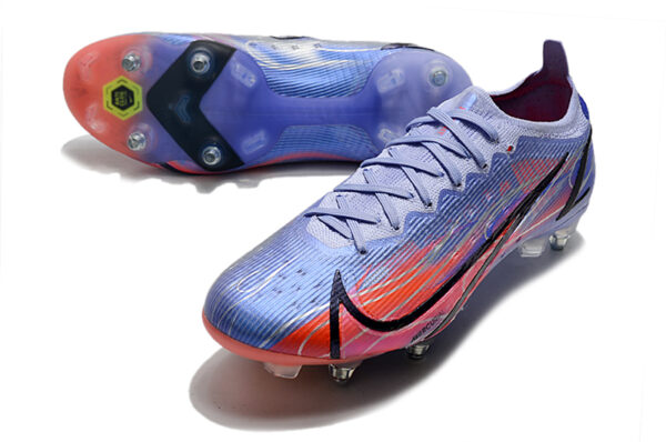 Nike Mercurial Vapor XIV Elite SG Campo Trava Mista - Roxa/Vermelho - Image 2