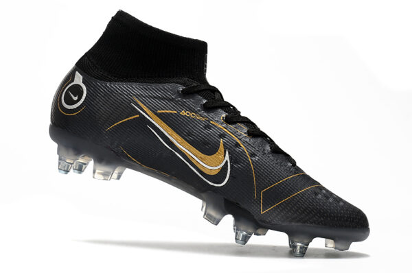 Nike Mercurial Superfly 8 Elite Campo Trava Mista - Preta - Image 4