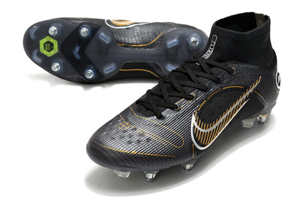 Nike Mercurial Superfly 8 Elite Campo Trava Mista - Preta - Image 3