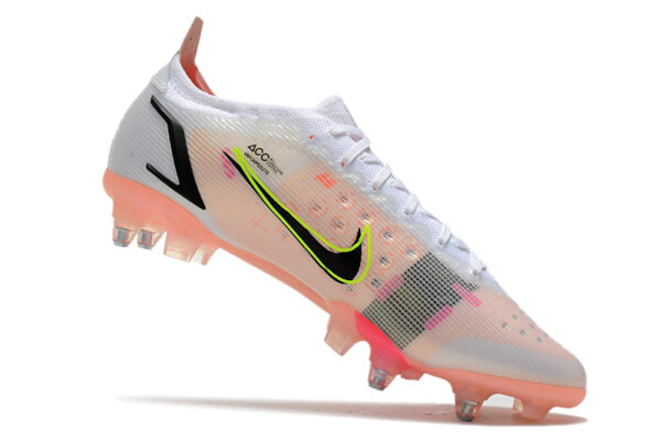 Nike Mercurial Vapor XIV Elite SG Campo Trava Mista - Branca/Rosa - Image 4