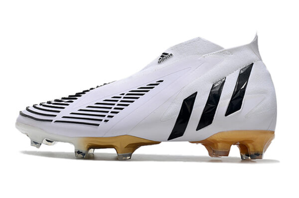 Adidas Predator Edge+ Campo - Branca/Preta/Dourada