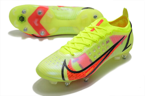 Nike Mercurial Vapor XIV Elite SG Campo Trava Mista - Verde/Vermelha - Image 3