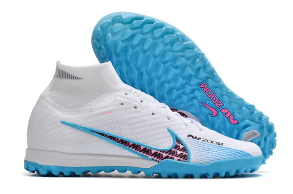 Nike Air Zoom Mercurial Superfly IX Elite – Branco/Azul - Image 3