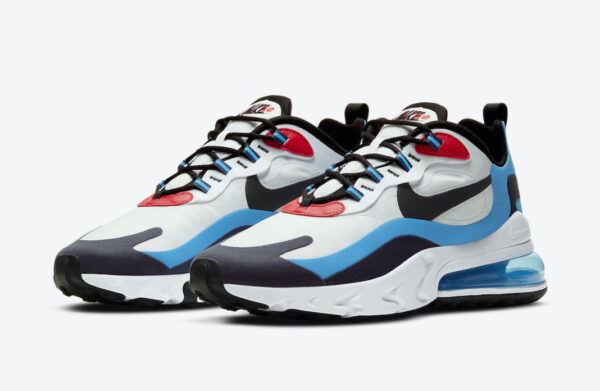 Nike Air Max 270 React Photo Blue University Red - Image 4