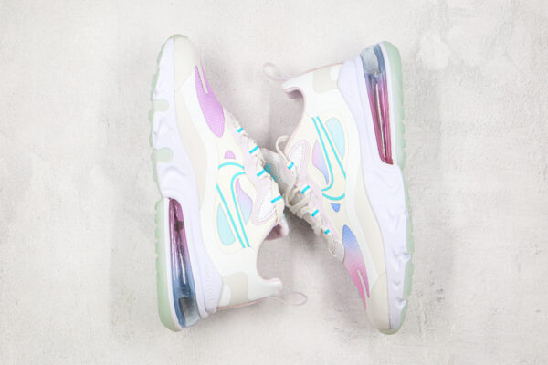 Nike Air Max 270 React Summit White Bleached Aqua - Image 3