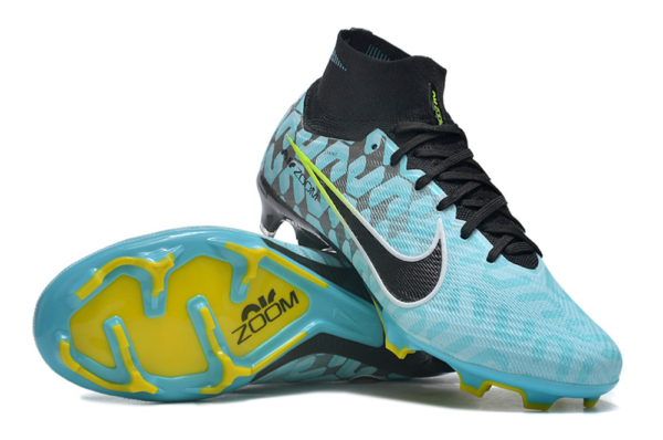 Nike Air Zoom Mercurial Superfly IX Elite FG - Preta/Azul - Image 4