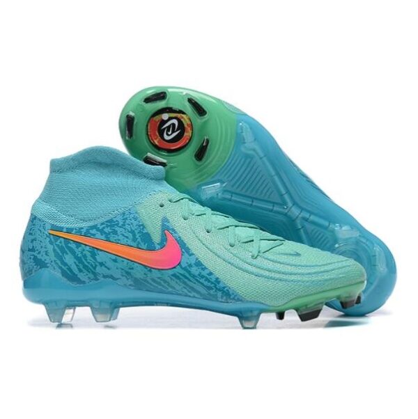 Nike Phantom GX Elite Cano Alto - Azul/Verde - Image 5