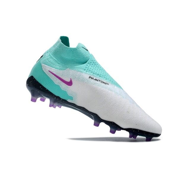 Nike Phantom GX Cano Alto-Branco/Azul - Image 2