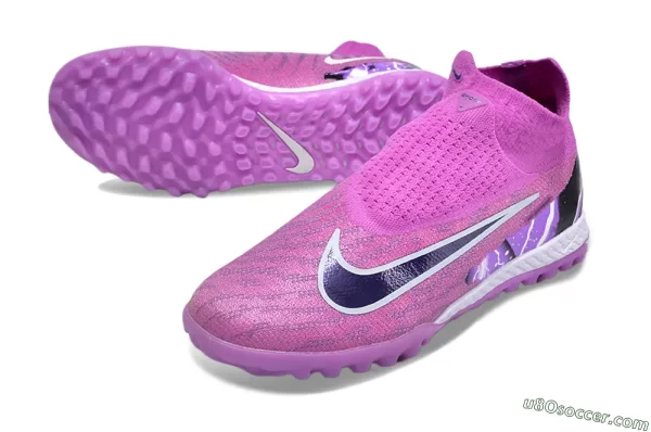 Nike Phantom GX Elite Cano Alto- Rosa/roxo - Image 4