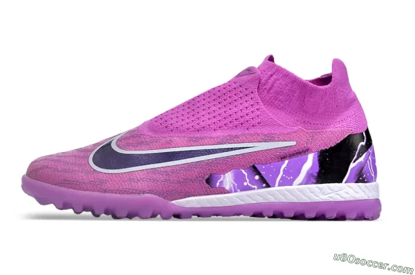 Nike Phantom GX Elite Cano Alto- Rosa/roxo