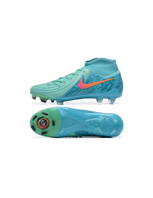 Nike Phantom GX Elite Cano Alto - Azul/Verde - Image 3