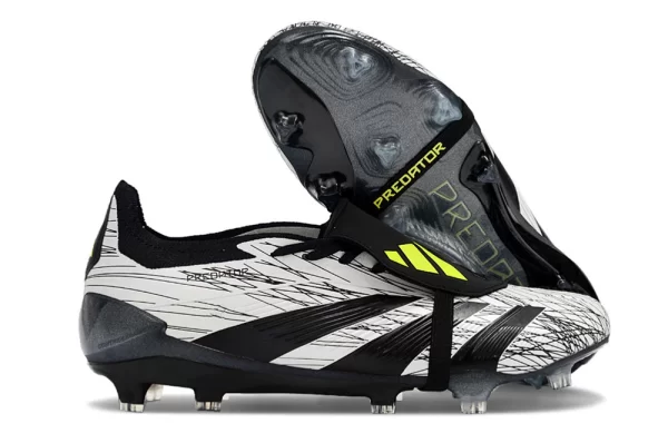 Adidas Predator Elite Tongue FG - Branco/Preto/Amarelo - Image 2