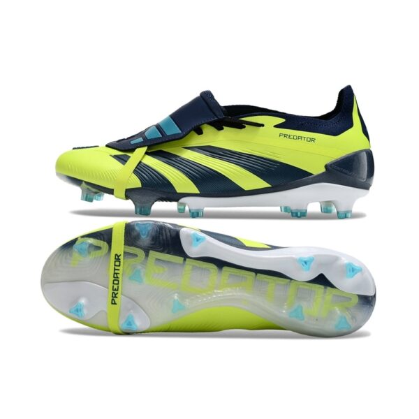 Adidas Predator Elite Tongue FG - Amarelo/Azul/Branco - Image 3