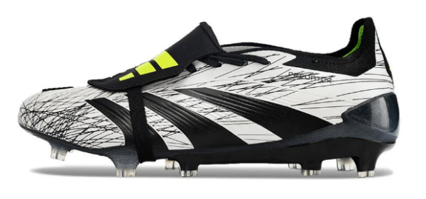 Adidas Predator Elite Tongue FG - Branco/Preto/Amarelo