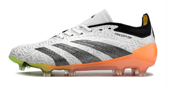 Adidas Predator Elite FG - Cinza/Preto/Laranja