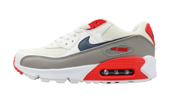 Nike Air Max 90 USA 2021 - Branco/Vermelho/Cinza