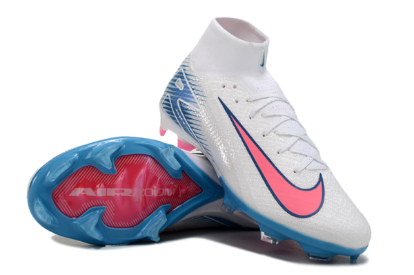 Nike Air Zoom Mercurial Superfly X Elite FG - Branco/Azul/Rosa - Image 3