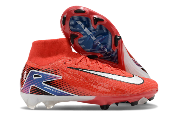 Nike Air Zoom Mercurial Superfly X Elite FG - Vermelho/Azul/Branco - Image 2