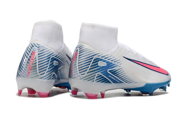 Nike Air Zoom Mercurial Superfly X Elite FG - Branco/Azul/Rosa - Image 2